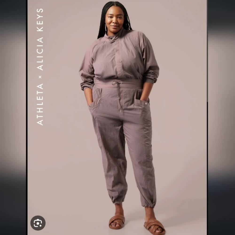 Athleta x Alicia Keys Utility Jumpsuit New